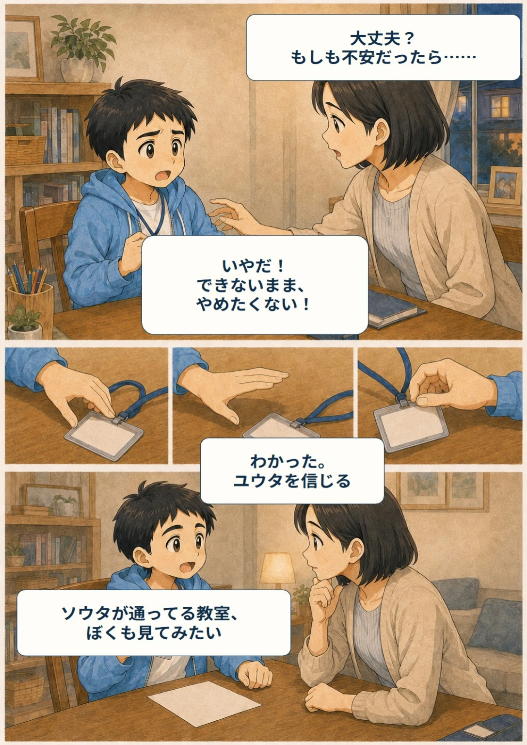 あと10秒！ぼくらのスコア大作戦 第9ページ。できないまま、やめたくない。台詞は直後の読みやすい表示で確認できます。
